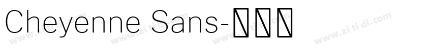 Cheyenne Sans字体转换 Cheyenne Sans字体转换